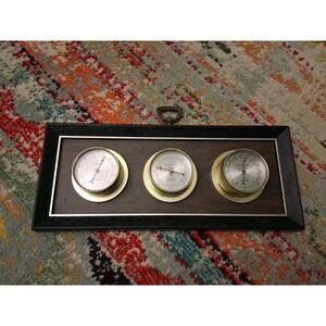 Springfield Vintage Weather Station - Thermometer, Barometer, Humidity